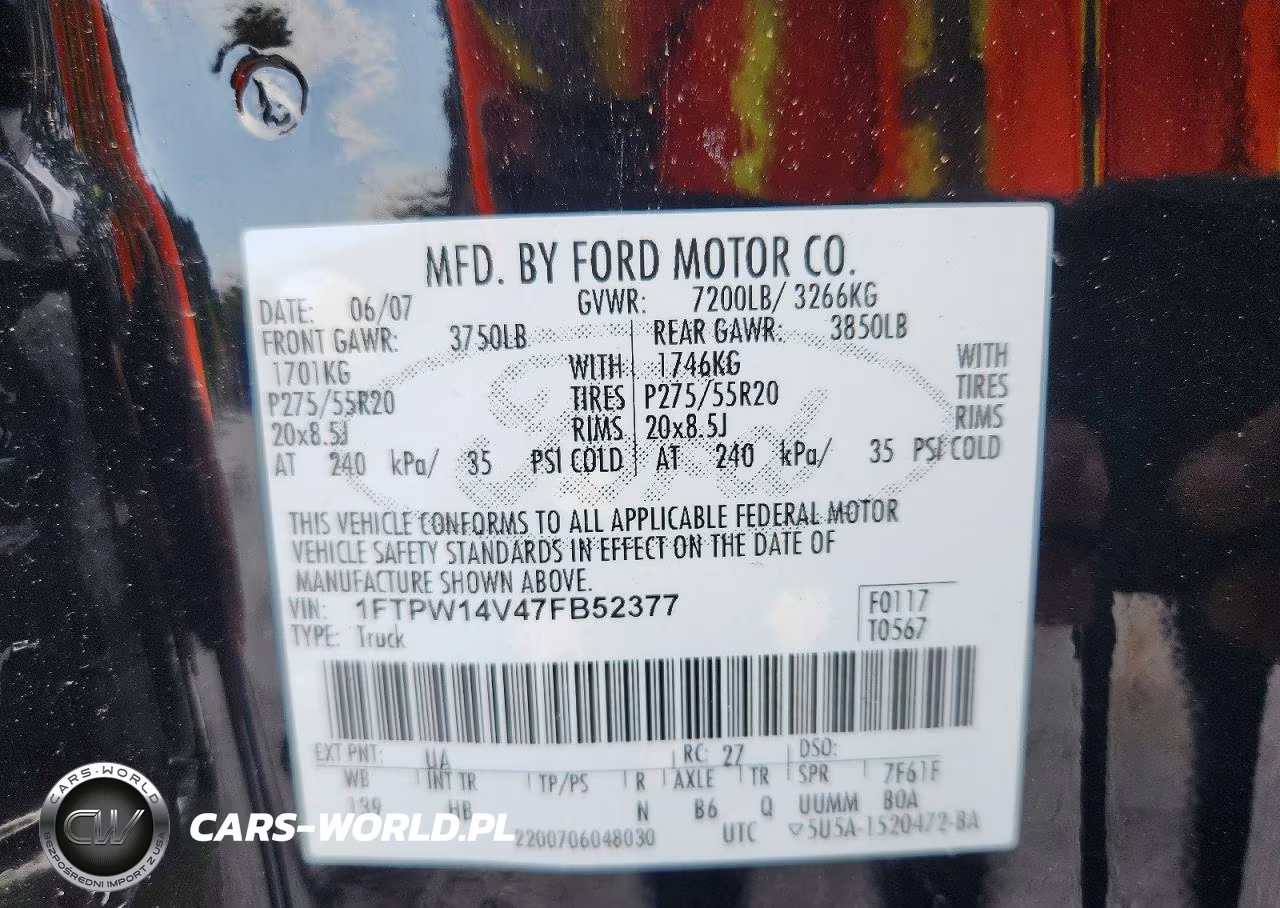 2007 Ford F150 Supercrew VIN:1FTPW14V47FB52377 - 12