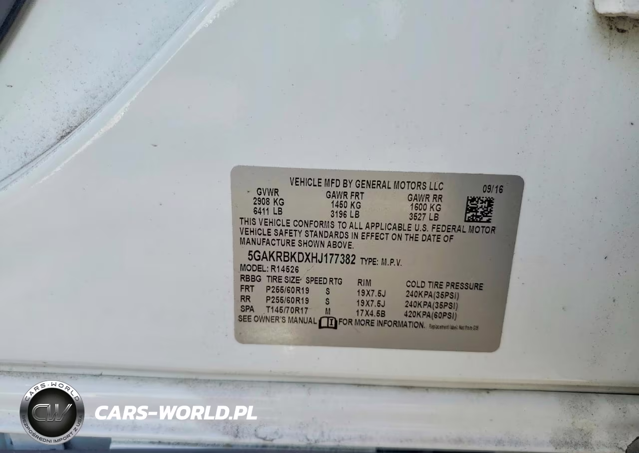 2017 Buick Enclave VIN:5GAKRBKDXHJ177382 - 13