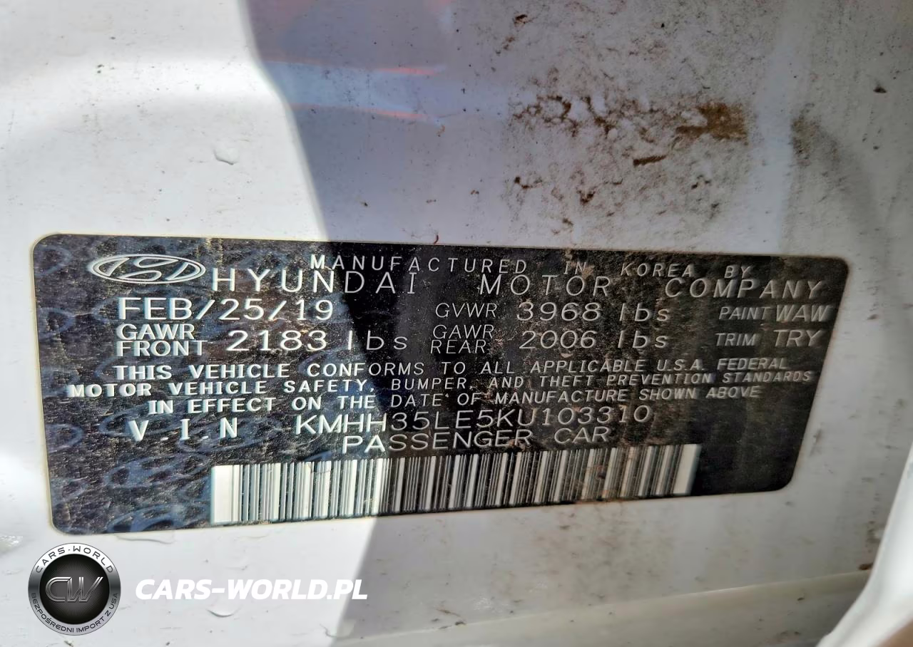 2019 Hyundai Elantra Gt Base VIN:KMHH35LE5KU103310 - 12