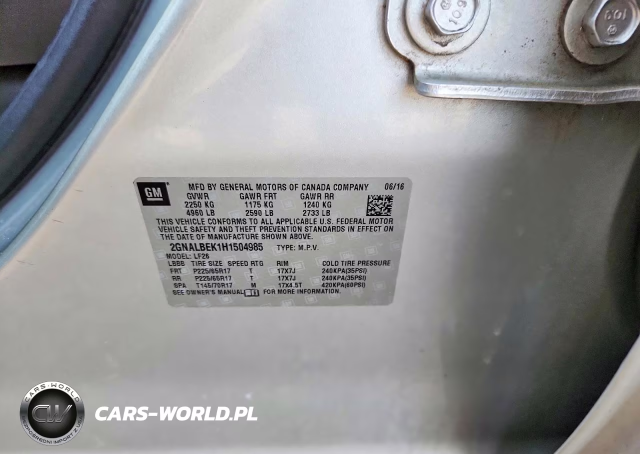 2017 Chevrolet Equinox Ls VIN:2GNALBEK1H1504985 - 13