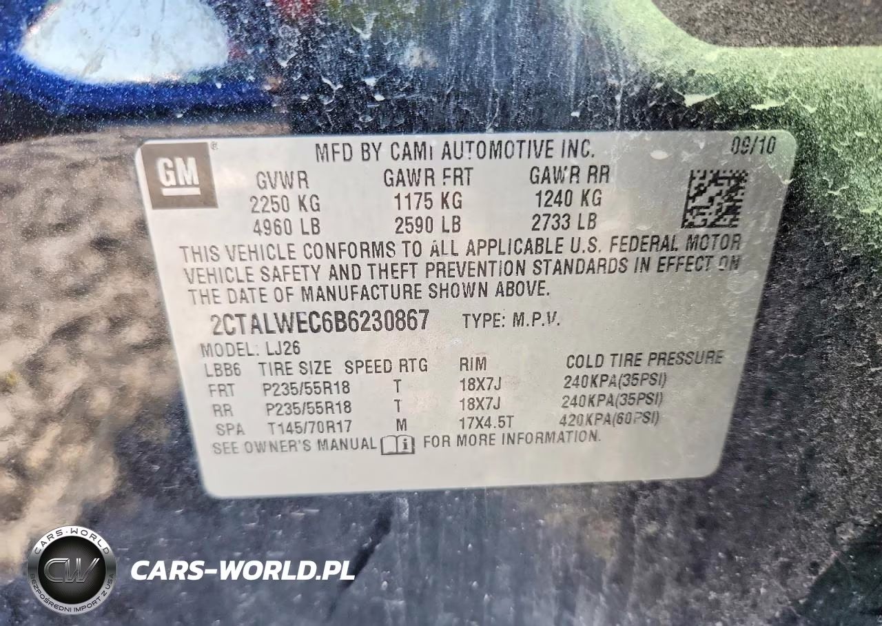 2011 GMC Terrain Slt VIN:2CTALWEC6B6230867 - 12