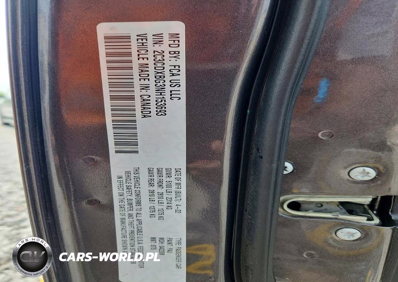 2022 Dodge Charger Sxt VIN:2C3CDXBG3NH153693 - 13