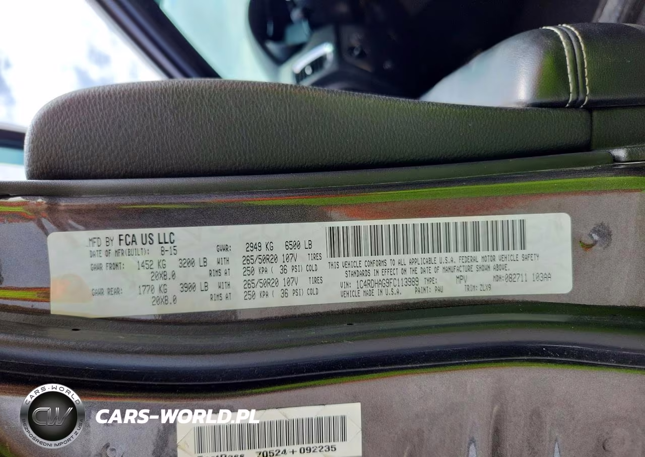 2015 Dodge Durango Sxt VIN:1C4RDHAG9FC113989 - 13