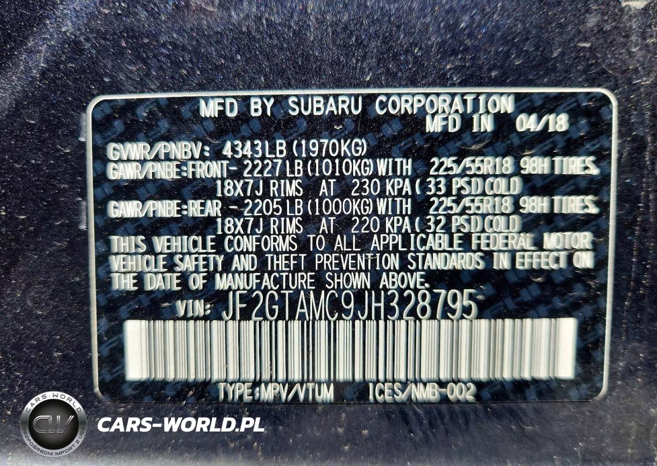 2018 Subaru Crosstrek Limited VIN:JF2GTAMC9JH328795 - 14