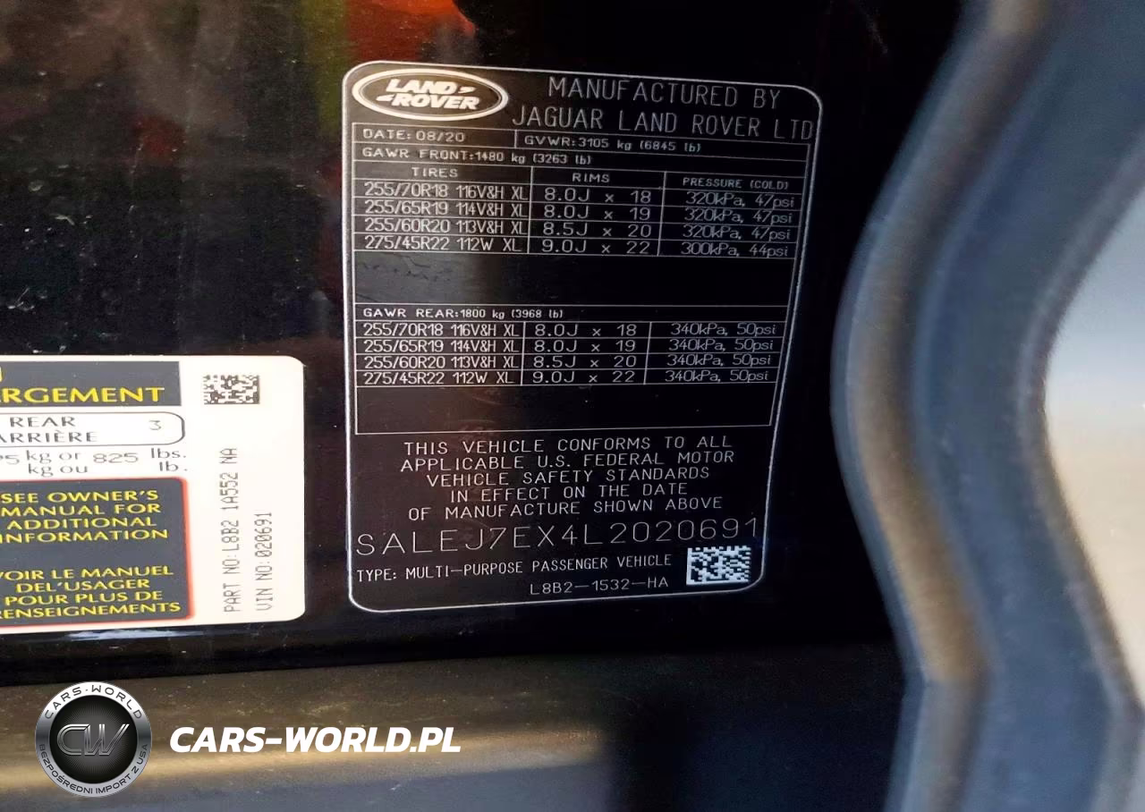2020 Land Rover Defender 110 S VIN:SALEJ7EX4L2020691 - 14