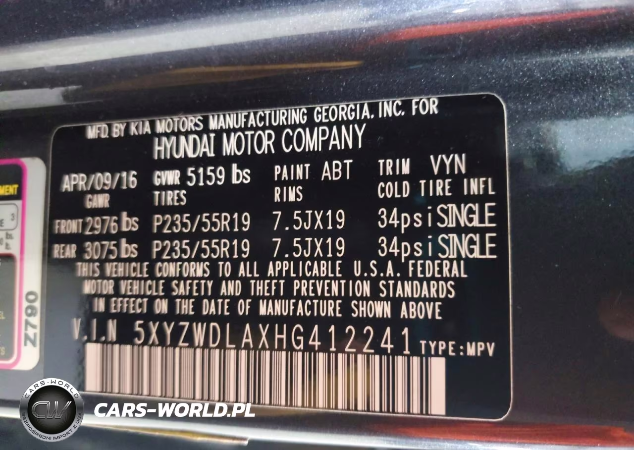 2017 Hyundai Santa Fe Sport 2.0T Ultimate VIN:5XYZWDLAXHG412241 - 13