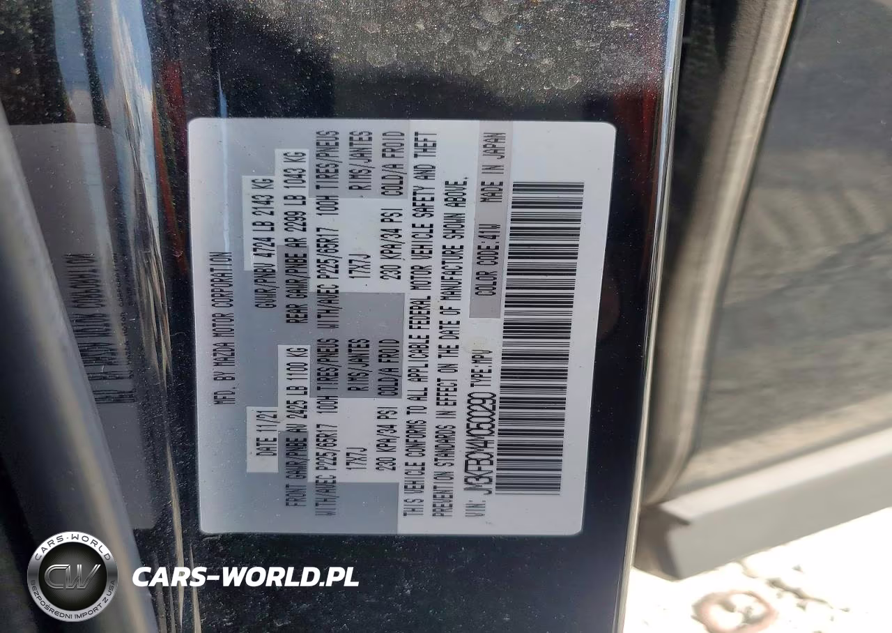 2021 Mazda Cx-5 Touring VIN:JM3KFBCM4M0500290 - 14
