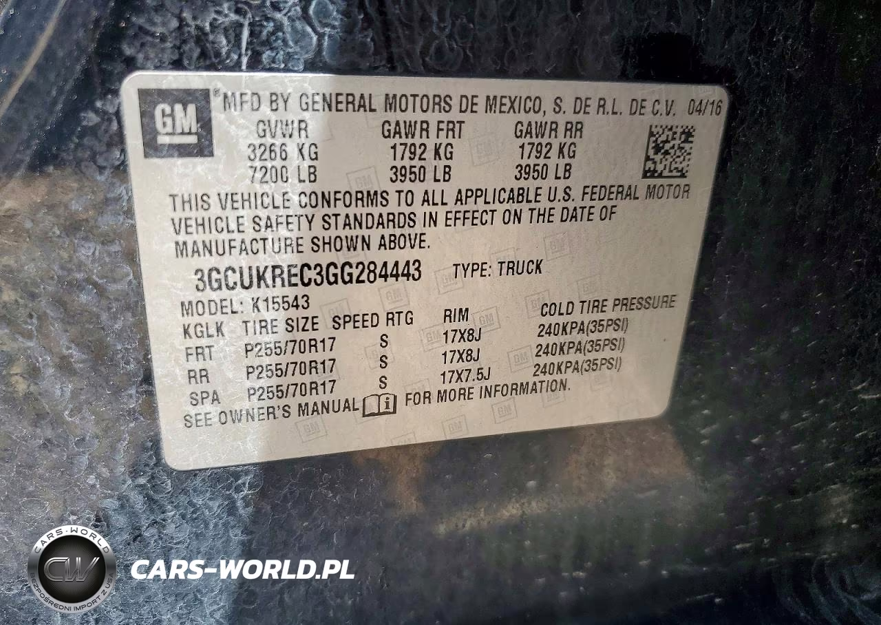 2016 Chevrolet Silverado K1500 Lt VIN:3GCUKREC3GG284443 - 12