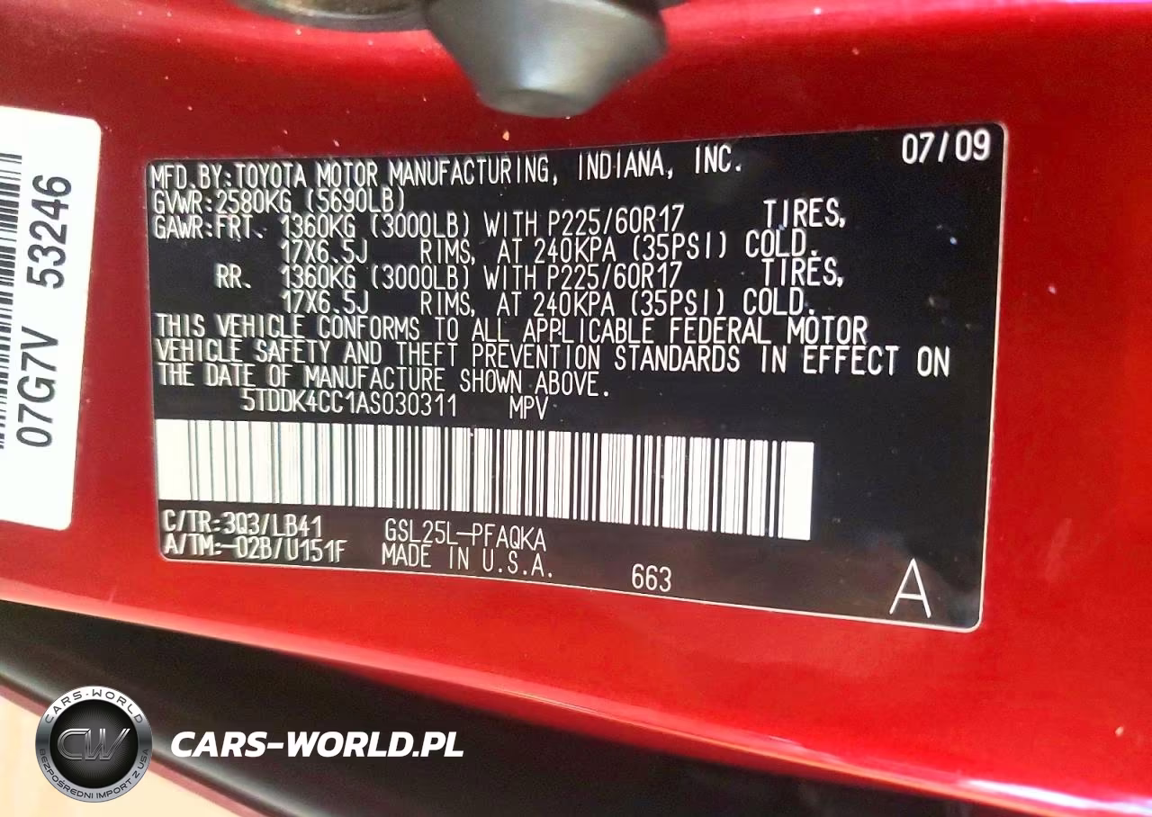 2010 Toyota Sienna Xle VIN:5TDDK4CC1AS030311 - 13