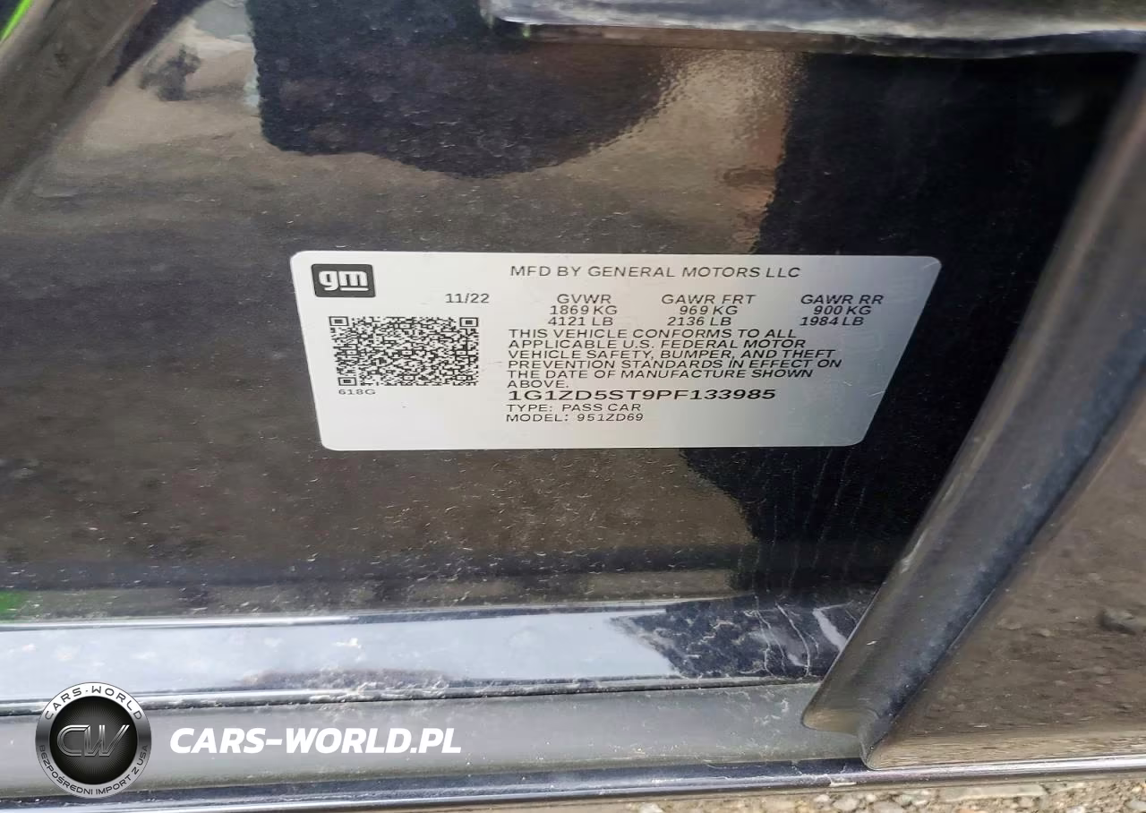 2023 Chevrolet Malibu Lt VIN:1G1ZD5ST9PF133985 - 12