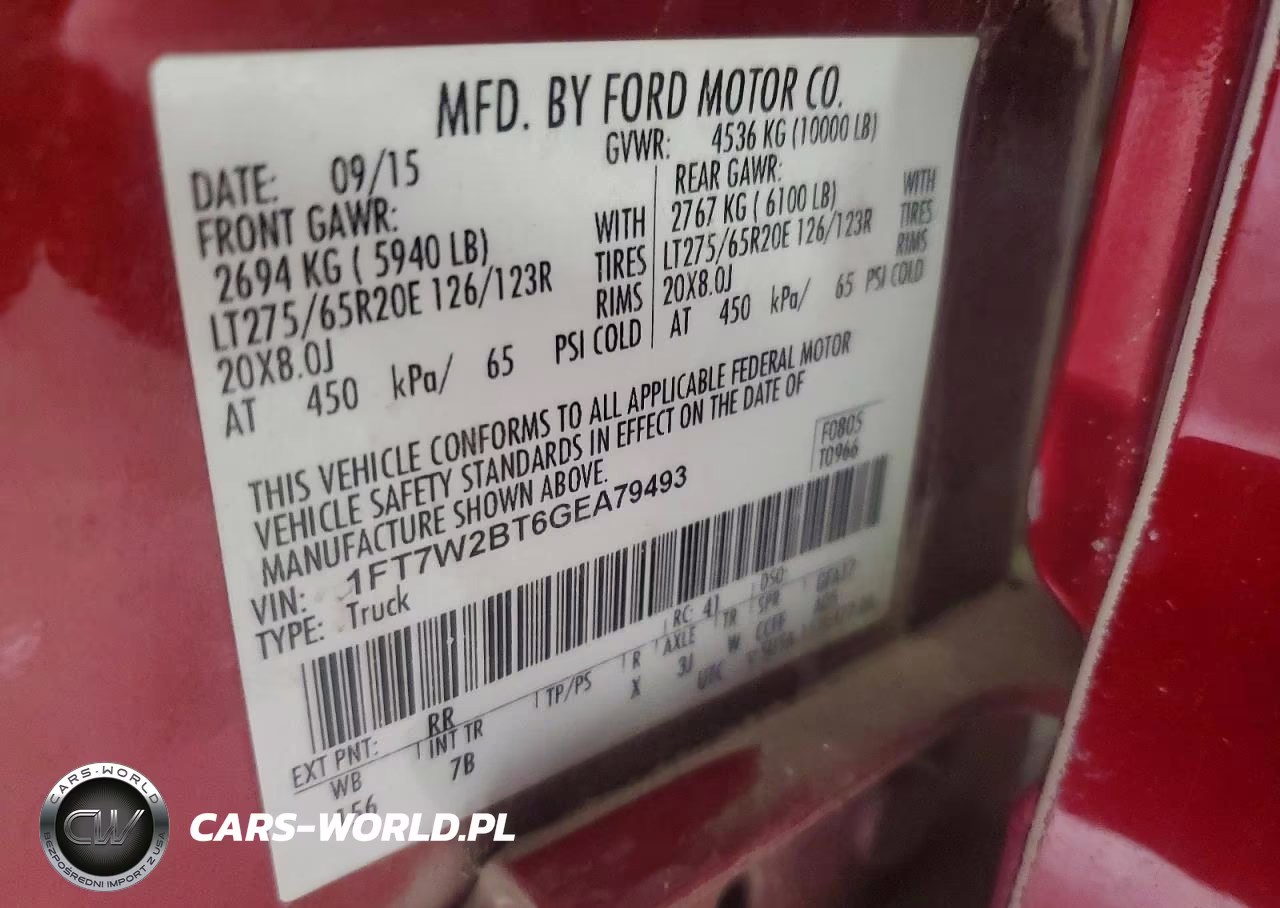 2016 Ford F250 Super Duty VIN:1FT7W2BT6GEA79493 - 13