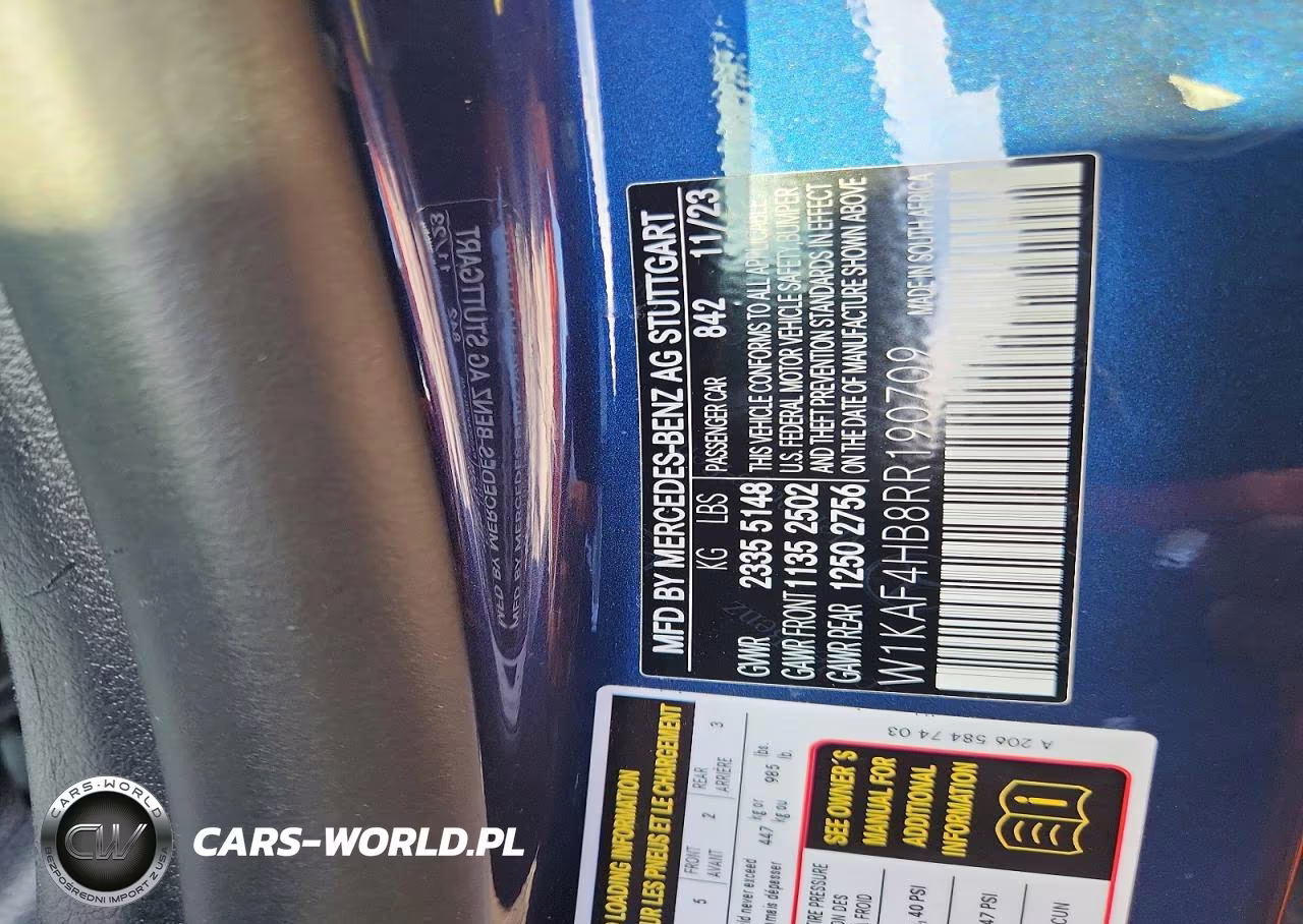 2024 Mercedes-Benz C 300 4Matic VIN:W1KAF4HB8RR190709 - 12