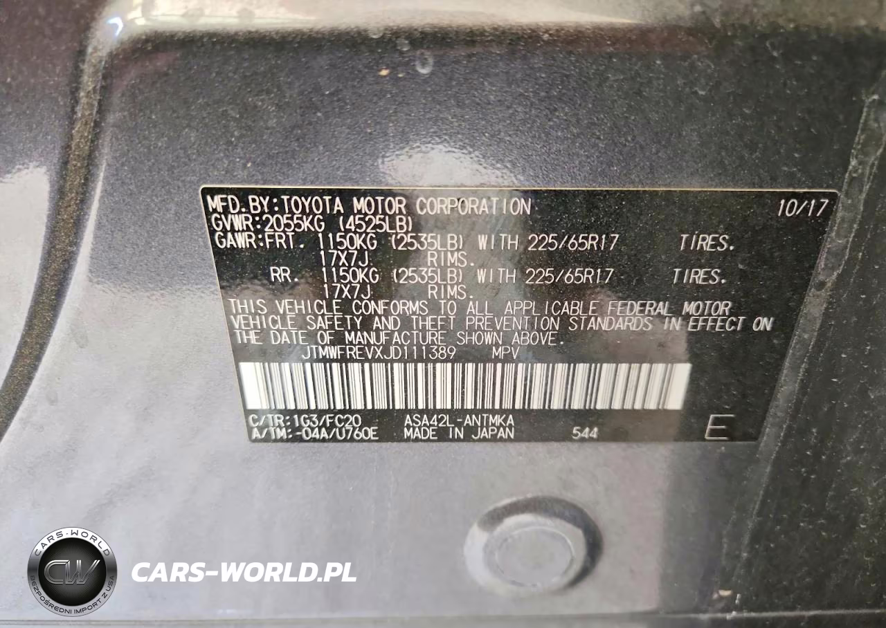 2018 Toyota Rav4 Xle VIN:JTMWFREVXJD111389 - 13
