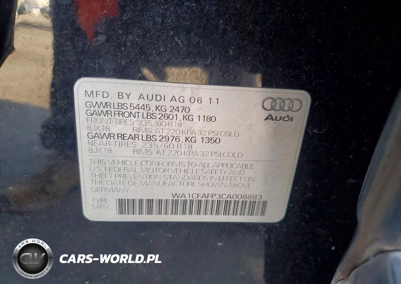 2012 Audi Q5 Premium VIN:WA1CFAFP3CA008883 - 13