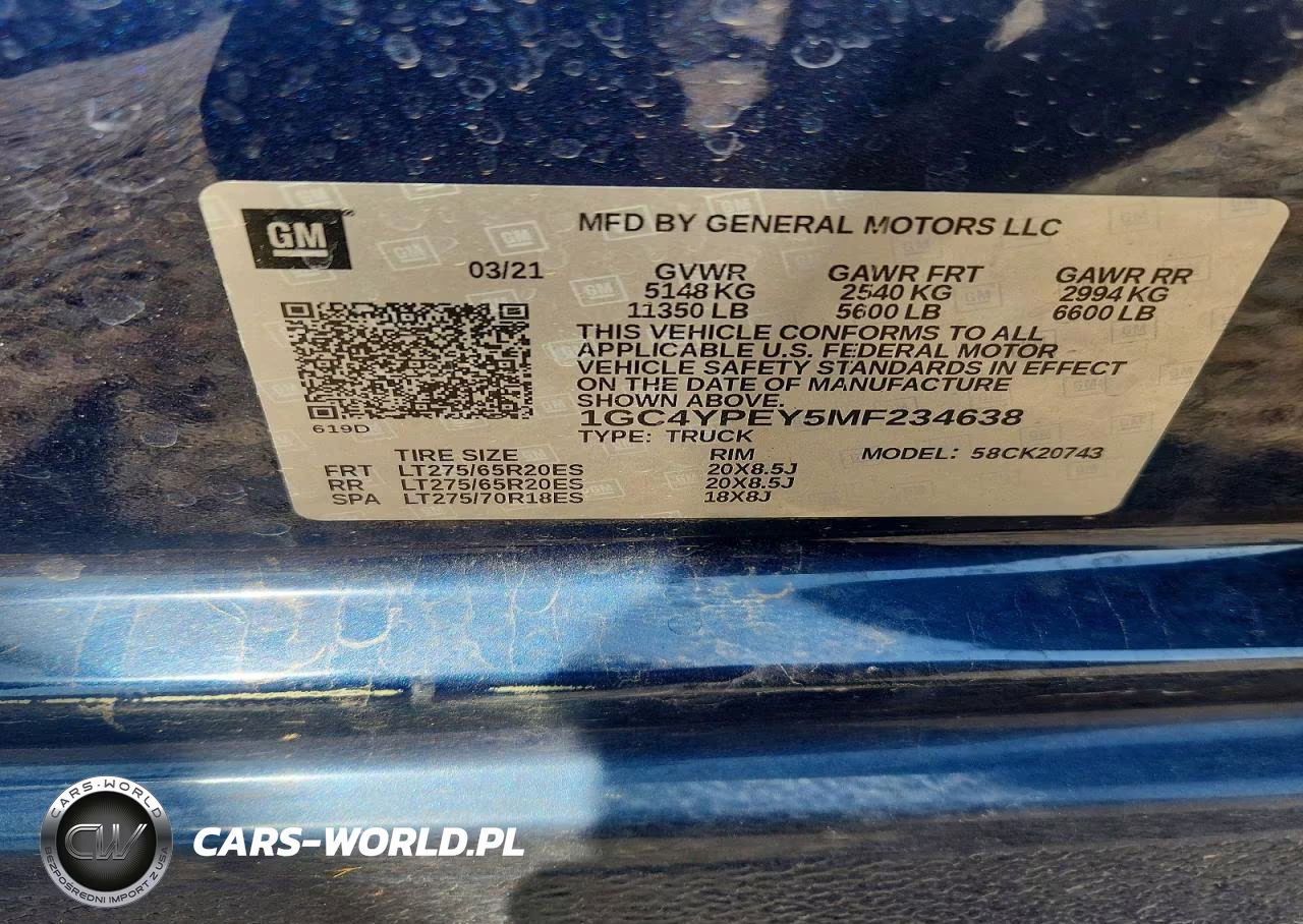 2021 Chevrolet Silverado K2500 Heavy Duty Ltz VIN:1GC4YPEY5MF234638 - 14