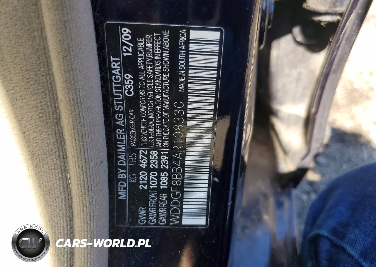 2010 Mercedes-Benz C 300 4Matic VIN:WDDGF8BB4AR108330 - 12