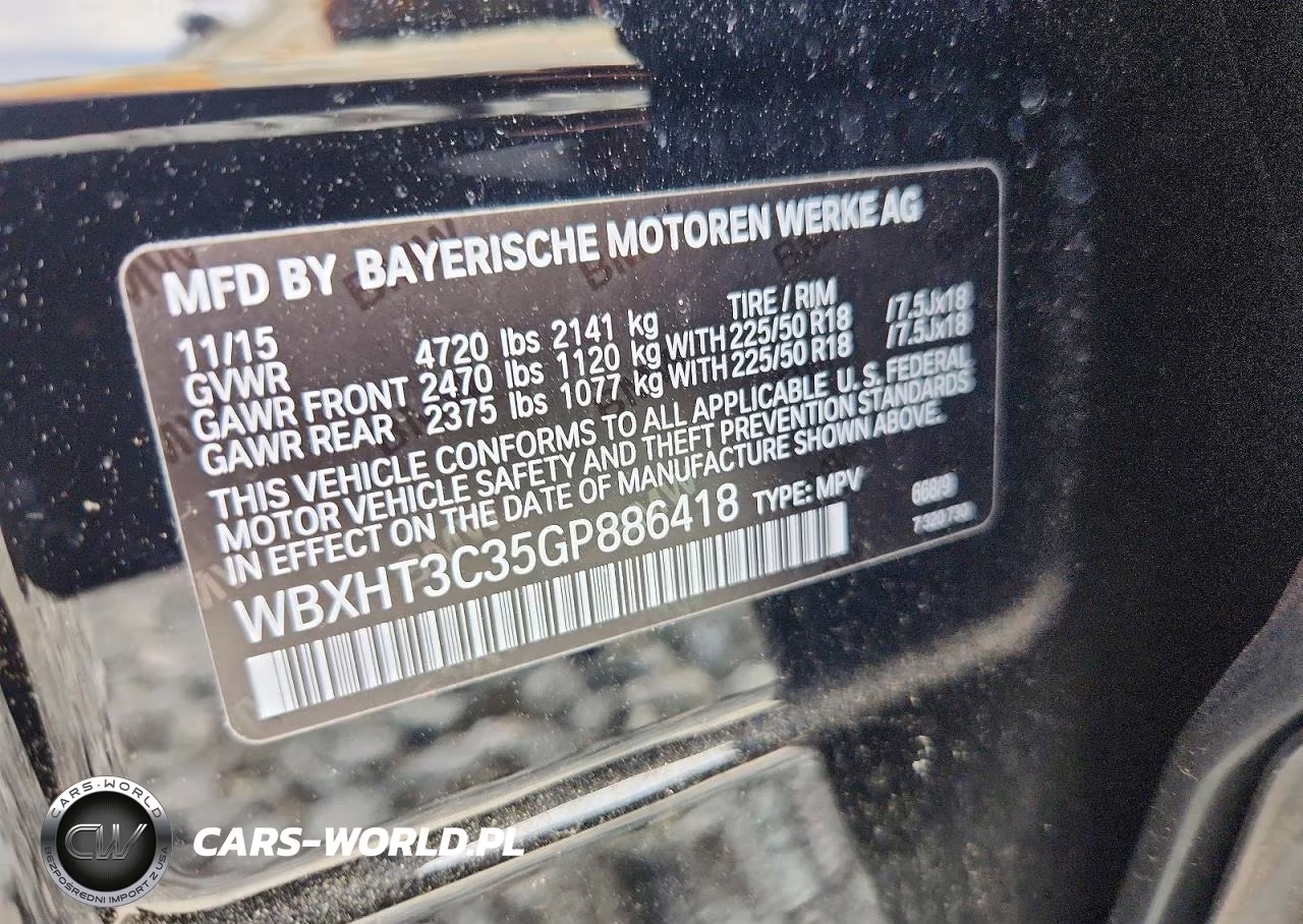 2016 BMW X1 xDrive28I VIN:WBXHT3C35GP886418 - 13