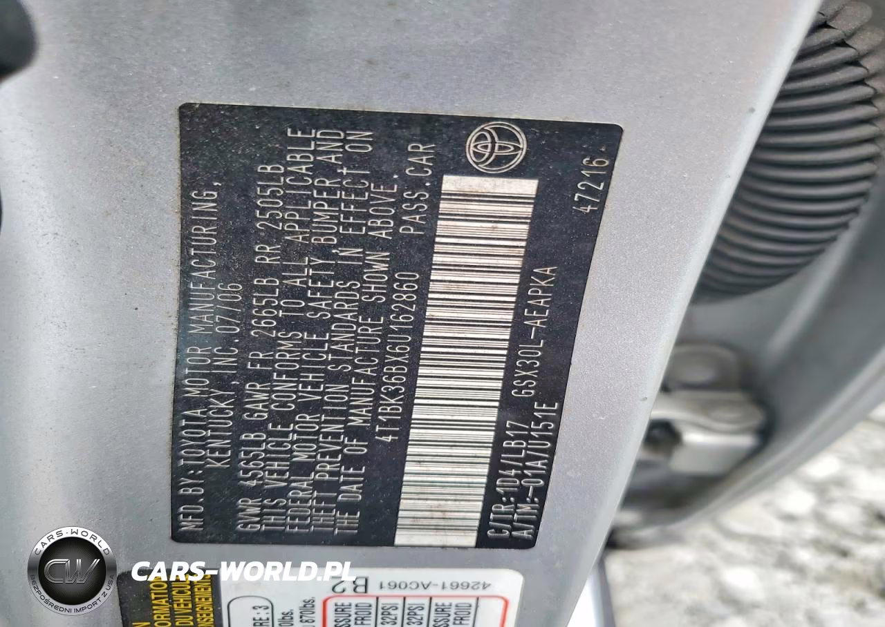 2006 Toyota Avalon Limited VIN:4T1BK36BX6U162860 - 12