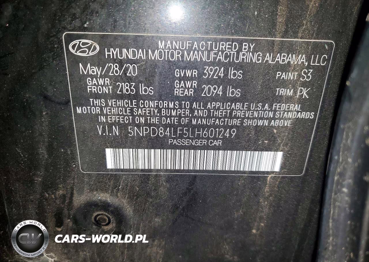 2020 Hyundai Elantra Sel VIN:5NPD84LF5LH601249 - 12