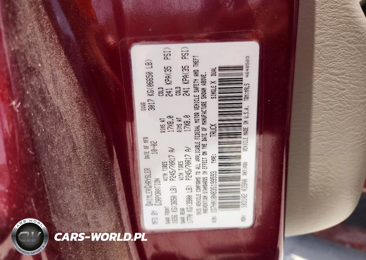 2003 Dodge Ram 1500 St VIN:1D7HA18N83S199593 - 12