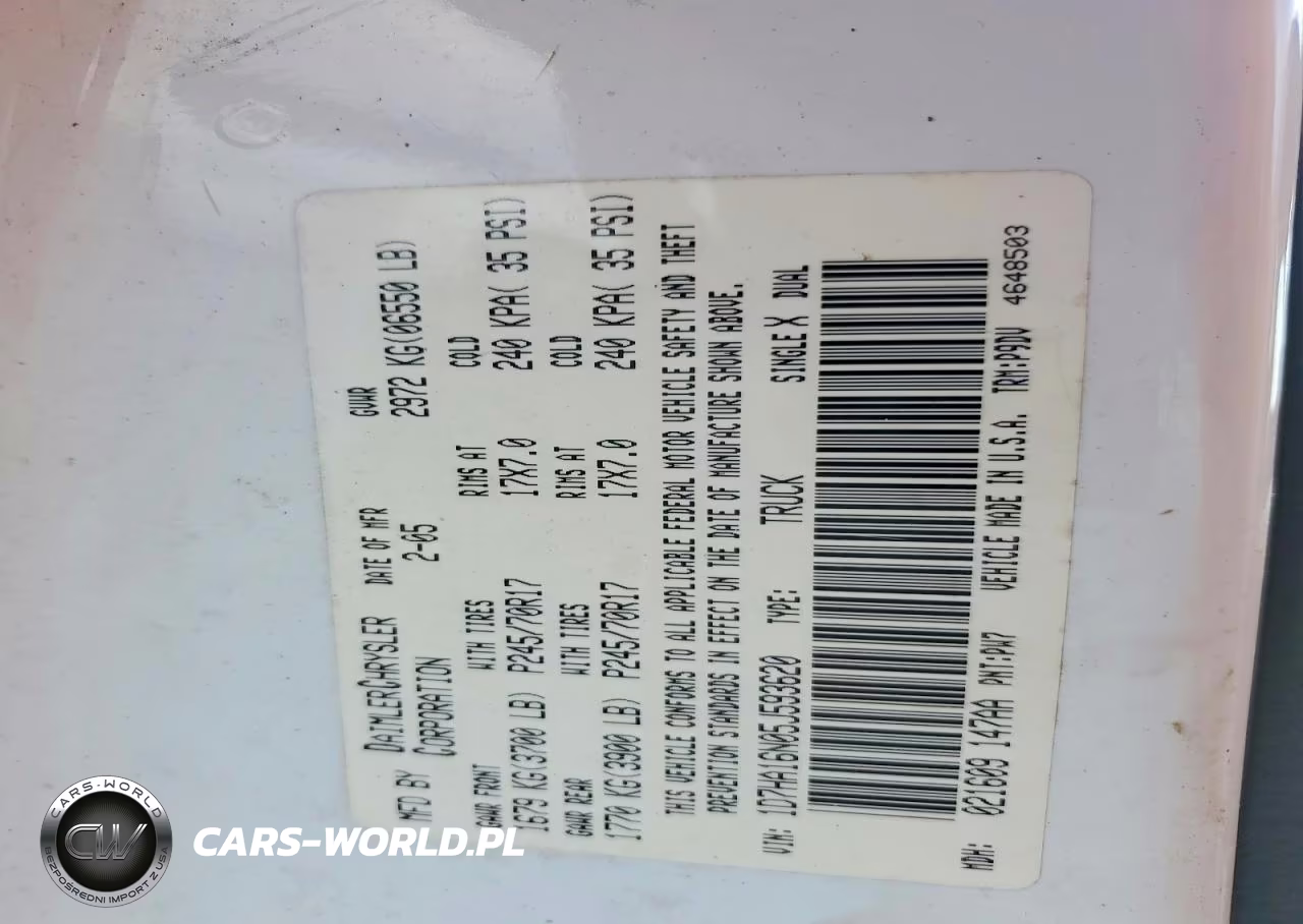 2005 Dodge Ram 1500 St VIN:1D7HA16N05J593620 - 12