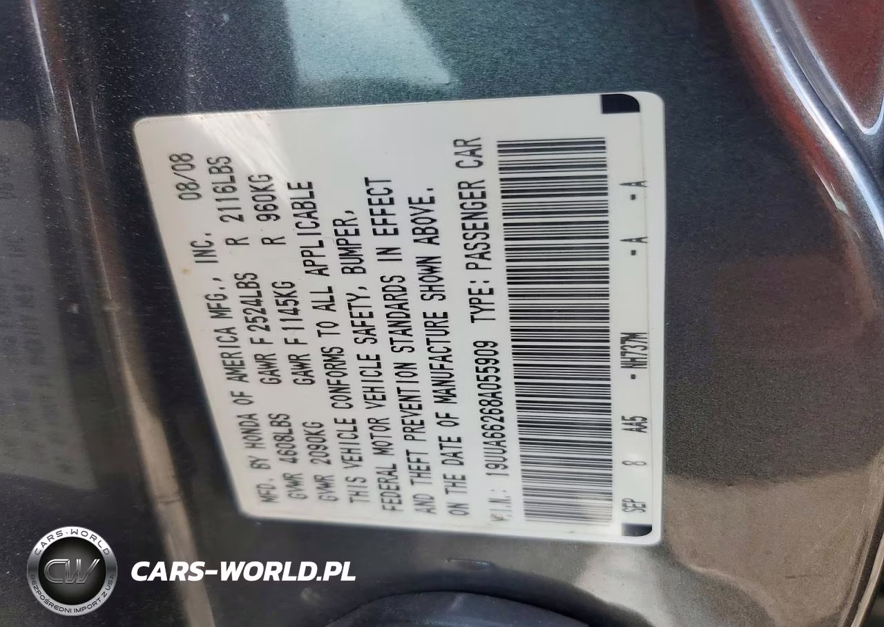 2008 Acura Tl VIN:19UUA66268A055909 - 12