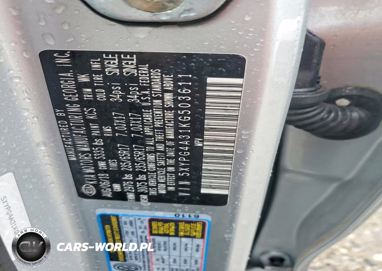 2019 Kia Sorento Lx VIN:5XYPG4A31KG503611 - 13