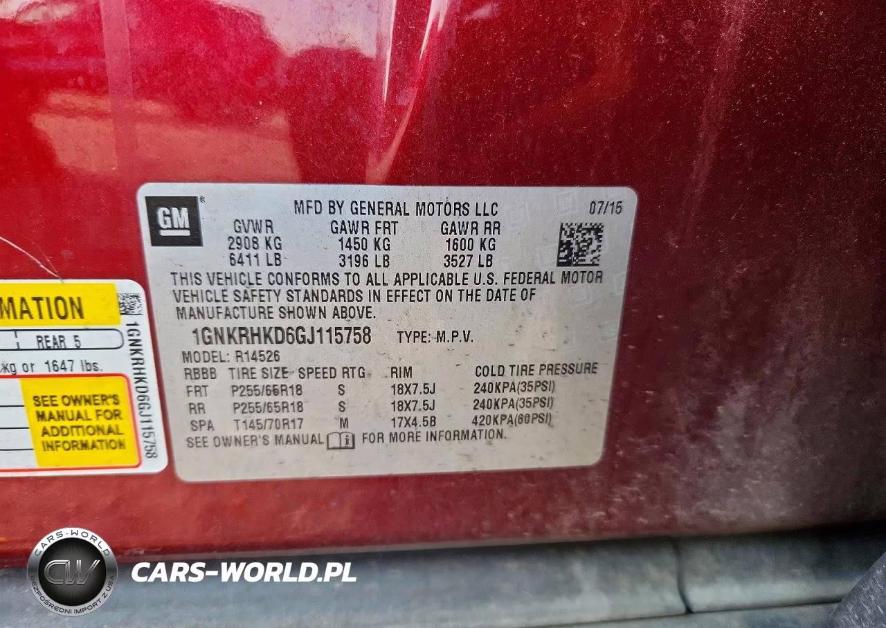 2016 Chevrolet Traverse Lt VIN:1GNKRHKD6GJ115758 - 13