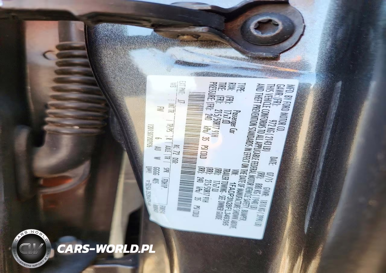 2015 Ford Focus Titanium VIN:1FADP3N28FL349395 - 12