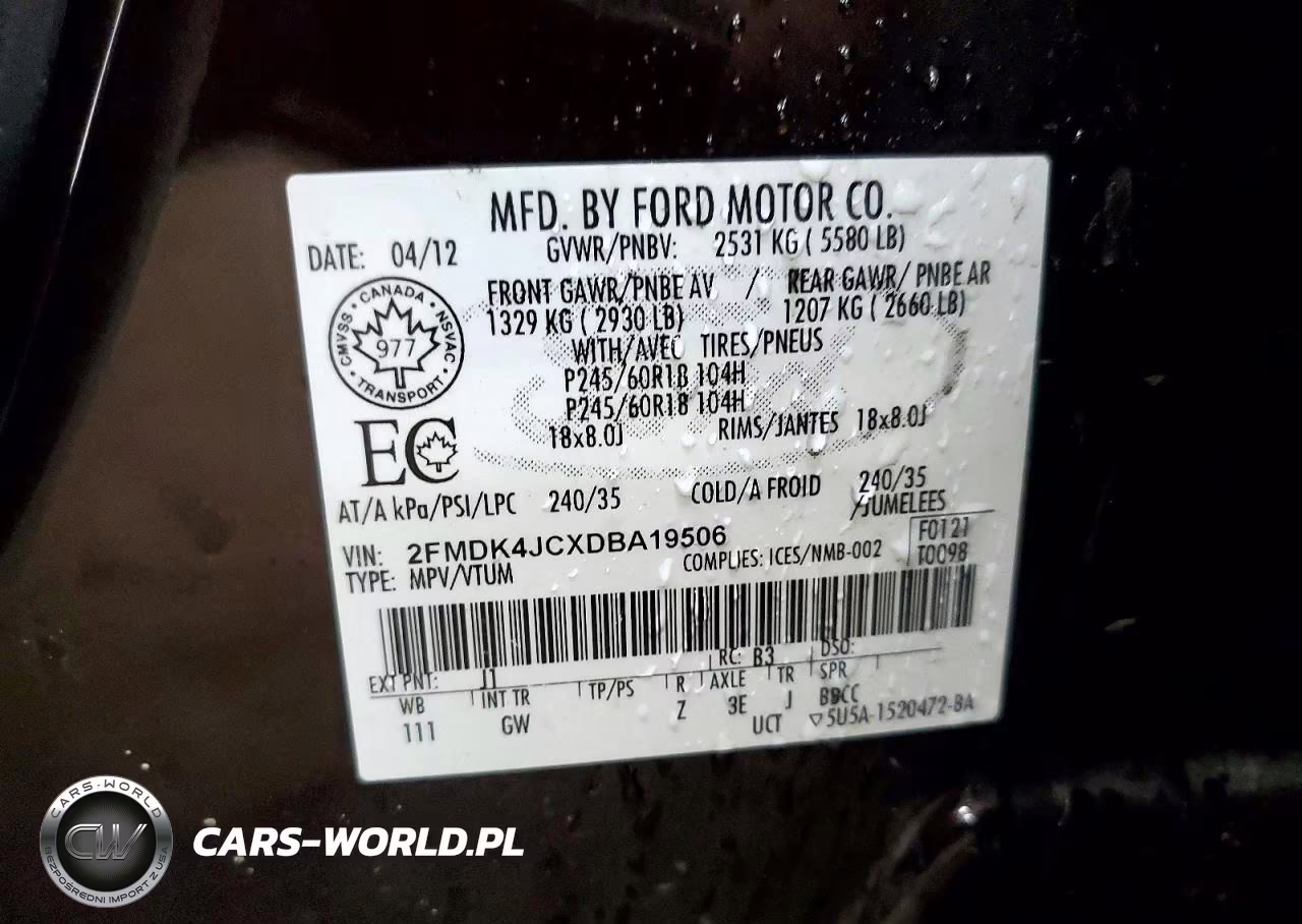 2013 Ford Edge Sel VIN:2FMDK4JCXDBA19506 - 13