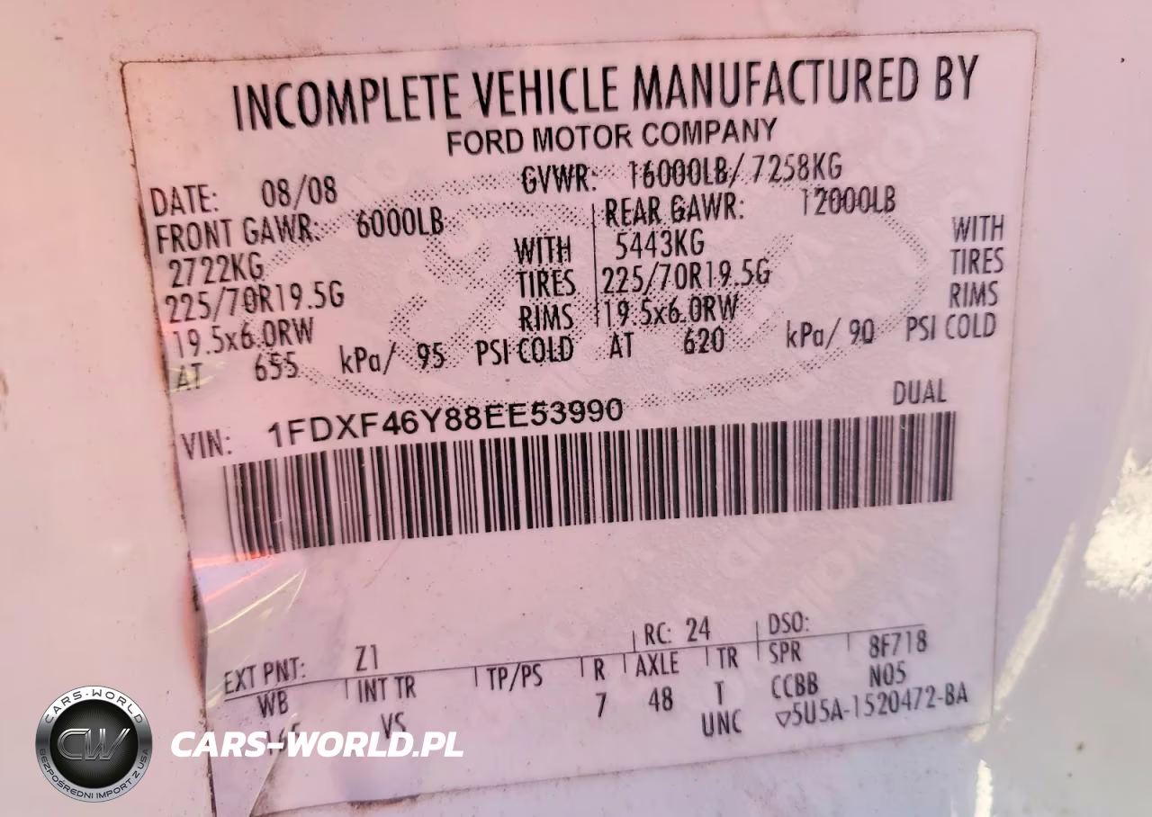 2008 Ford F450 Super Duty VIN:1FDXF46Y88EE53990 - 12
