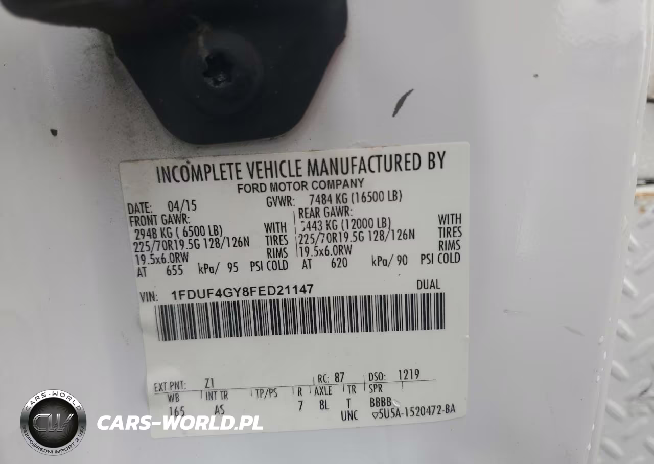 2015 Ford F450 Super Duty VIN:1FDUF4GY8FED21147 - 11
