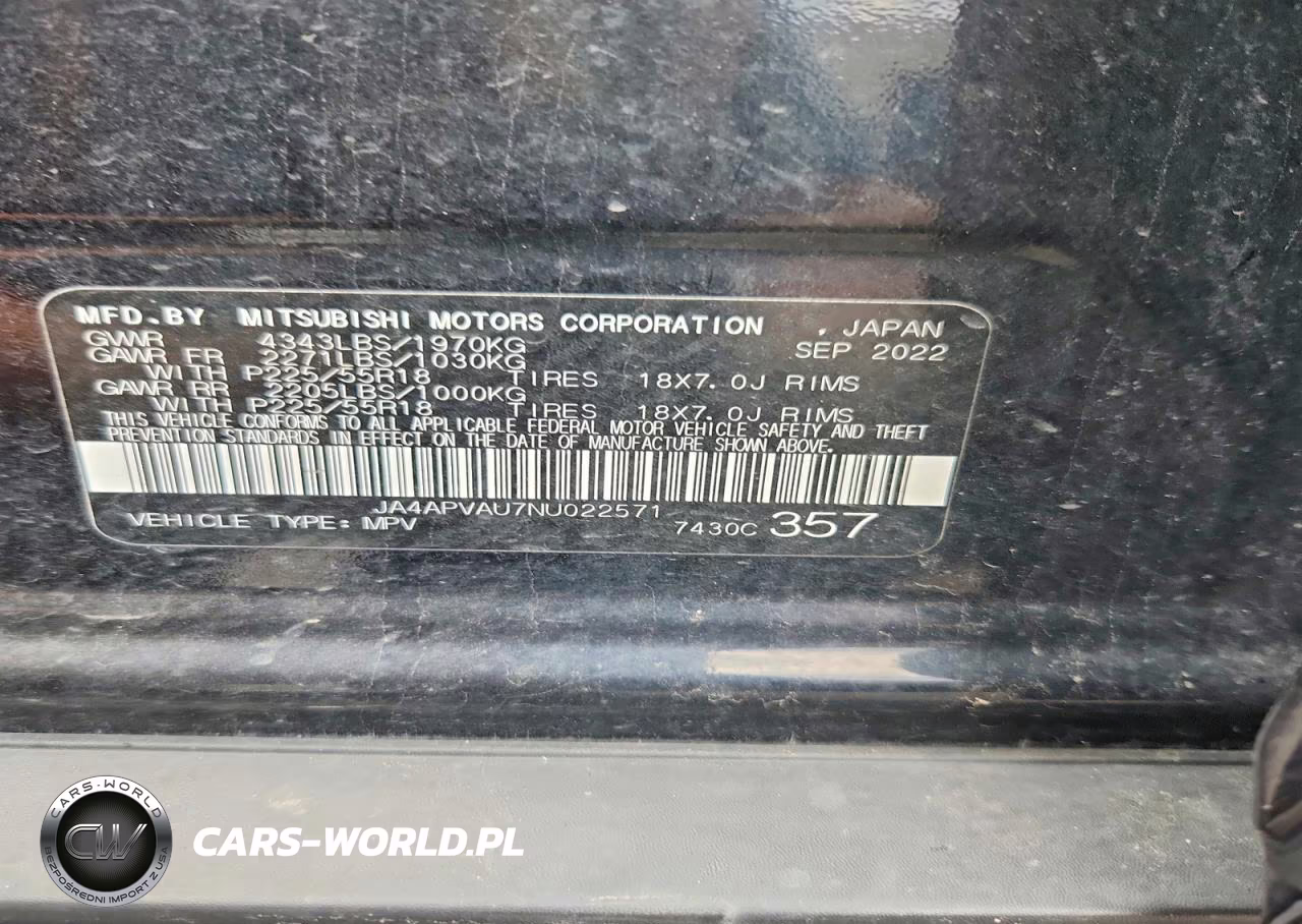 2022 Mitsubishi Outlander Sport Se VIN:JA4APVAU7NU022571 - 13