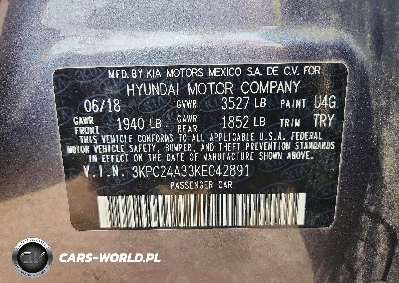2019 Hyundai Accent Se VIN:3KPC24A33KE042891 - 13
