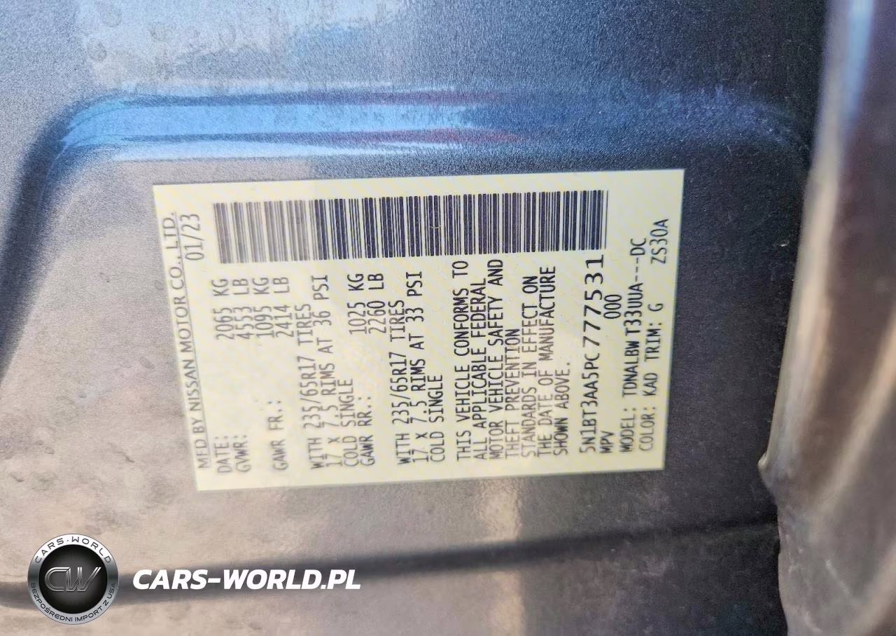 2023 Nissan Rogue S VIN:5N1BT3AA5PC777531 - 12