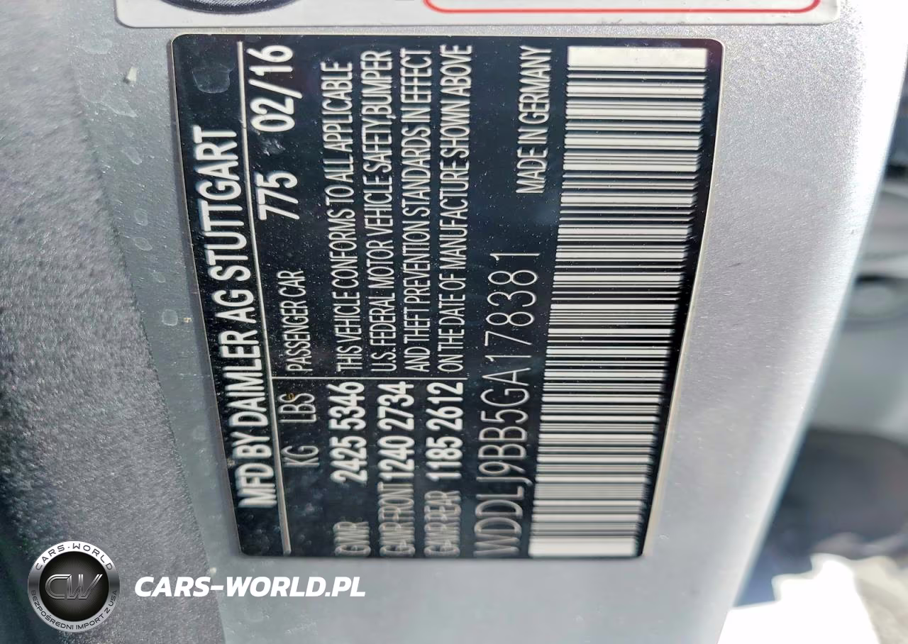 2016 Mercedes-Benz Cls 550 4Matic VIN:WDDLJ9BB5GA178381 - 12