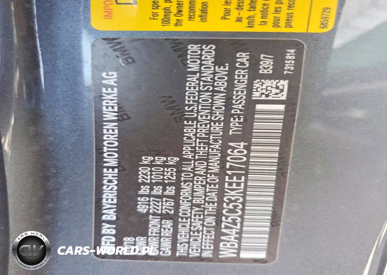2019 BMW 440I VIN:WBA4Z5C53KEE17064 - 12