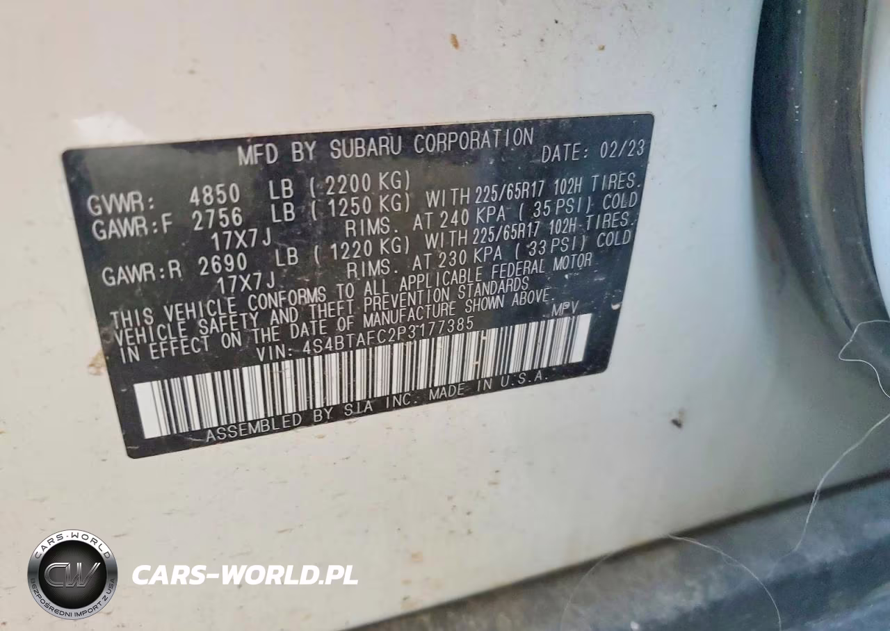 2023 Subaru Outback Premium VIN:4S4BTAFC2P3177385 - 13