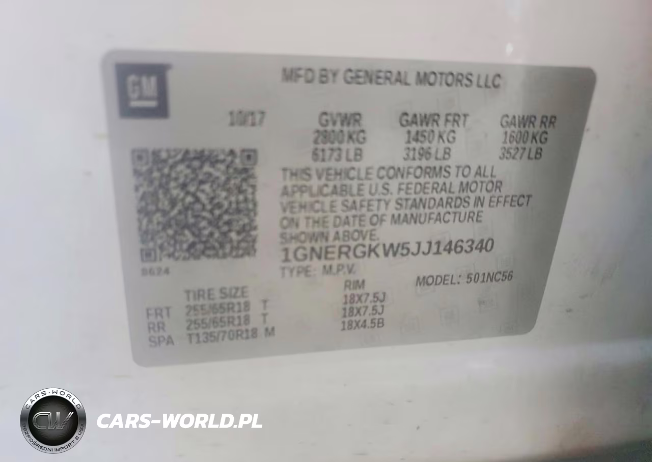 2018 Chevrolet Traverse Lt VIN:1GNERGKW5JJ146340 - 13