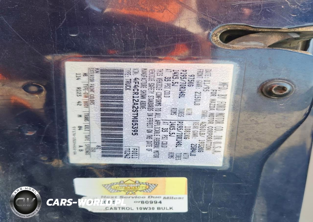 1995 Mazda B2300 VIN:4F4CR12A2STM05395 - 13