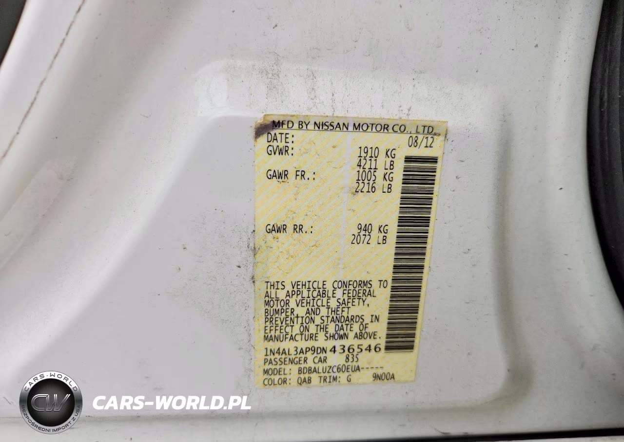 2013 Nissan Altima 2.5 VIN:1N4AL3AP9DN436546 - 13