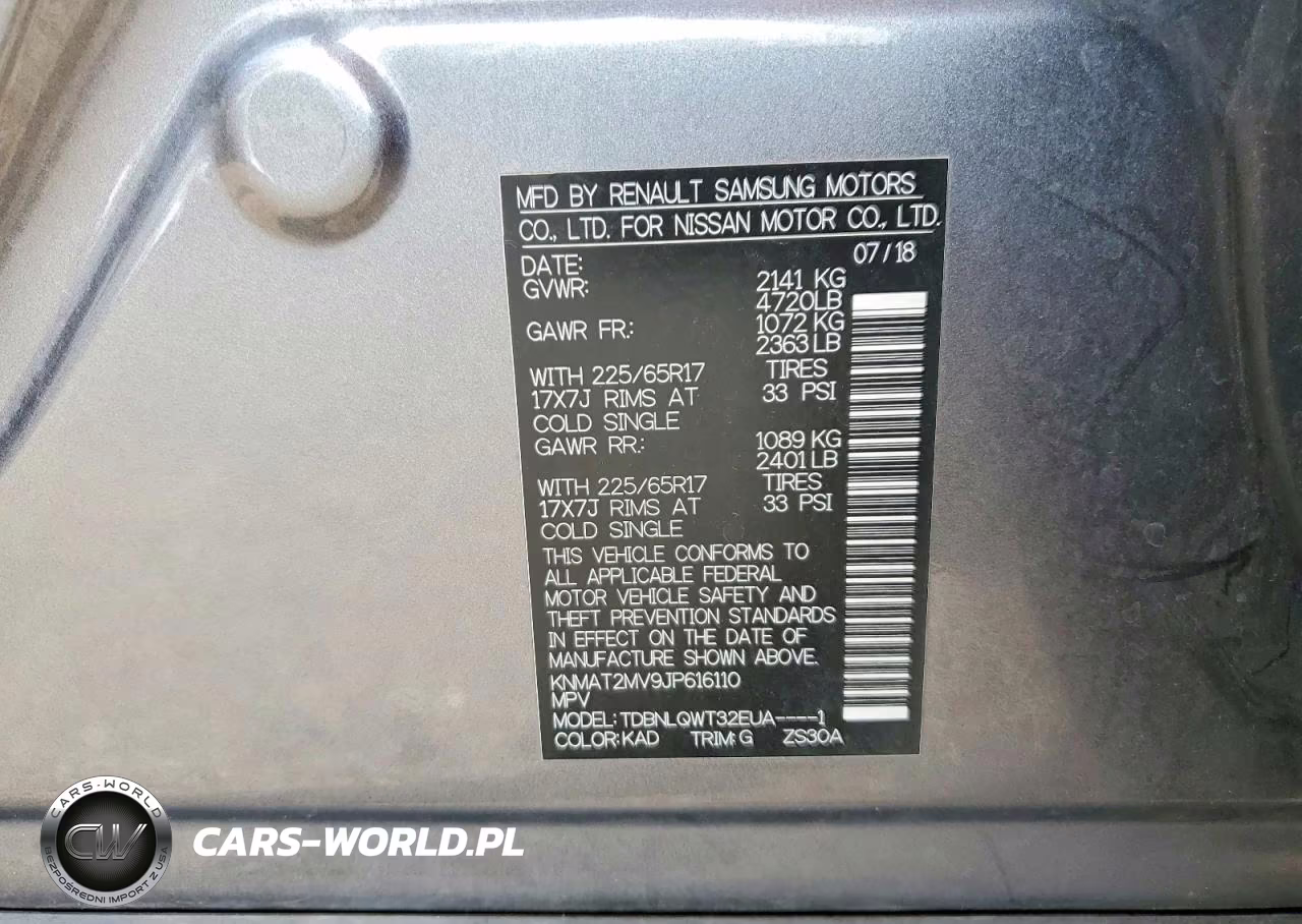 2018 Nissan Rogue Sv VIN:KNMAT2MV9JP616110 - 13
