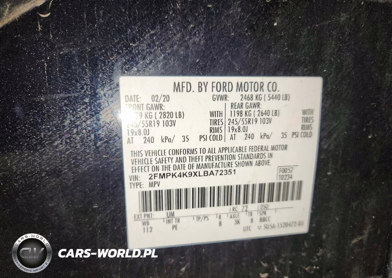 2020 Ford Edge Titanium VIN:2FMPK4K9XLBA72351 - 13