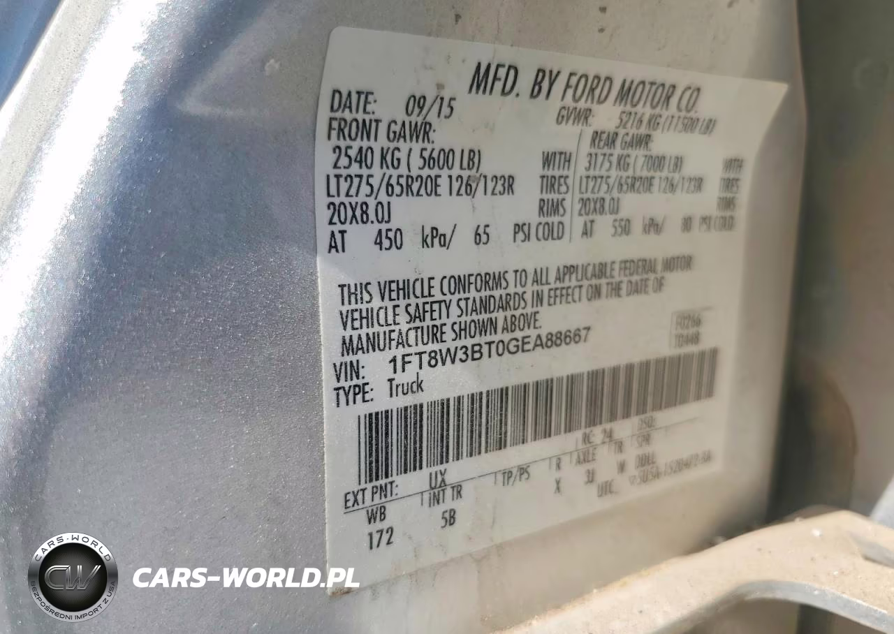 2016 Ford F350 Super Duty VIN:1FT8W3BT0GEA88667 - 13