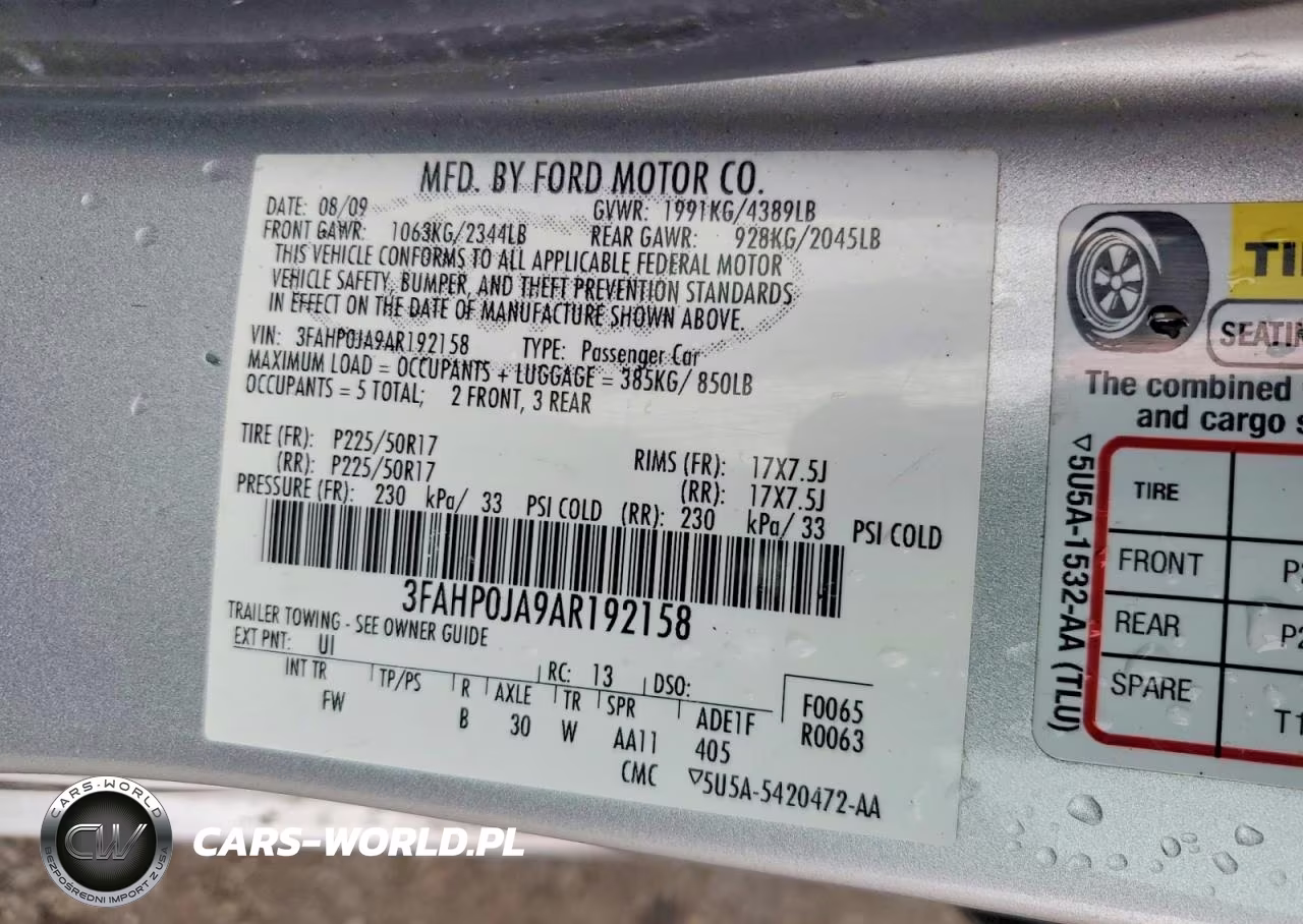 2010 Ford Fusion Sel VIN:3FAHP0JA9AR192158 - 12