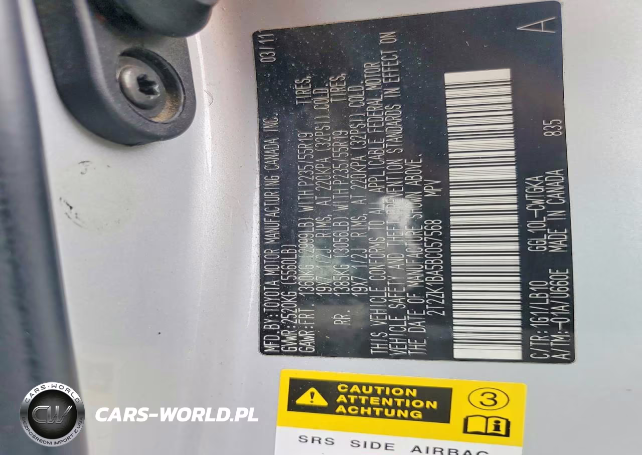 2011 Lexus Rx 350 VIN:2T2ZK1BA5BC057568 - 12