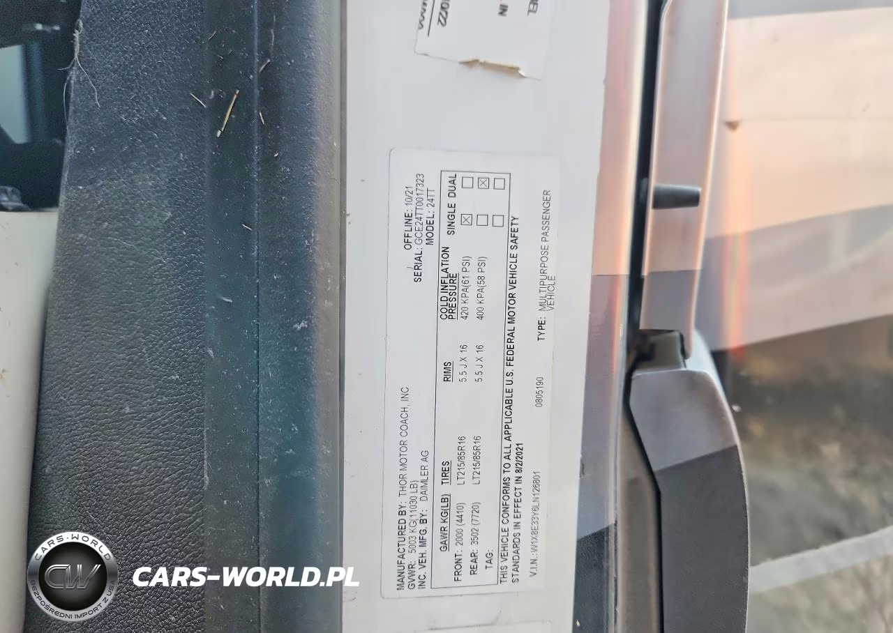 2020 Mercedes-Benz Delano Rv VIN:W1X8E33Y6LN126801 - 10
