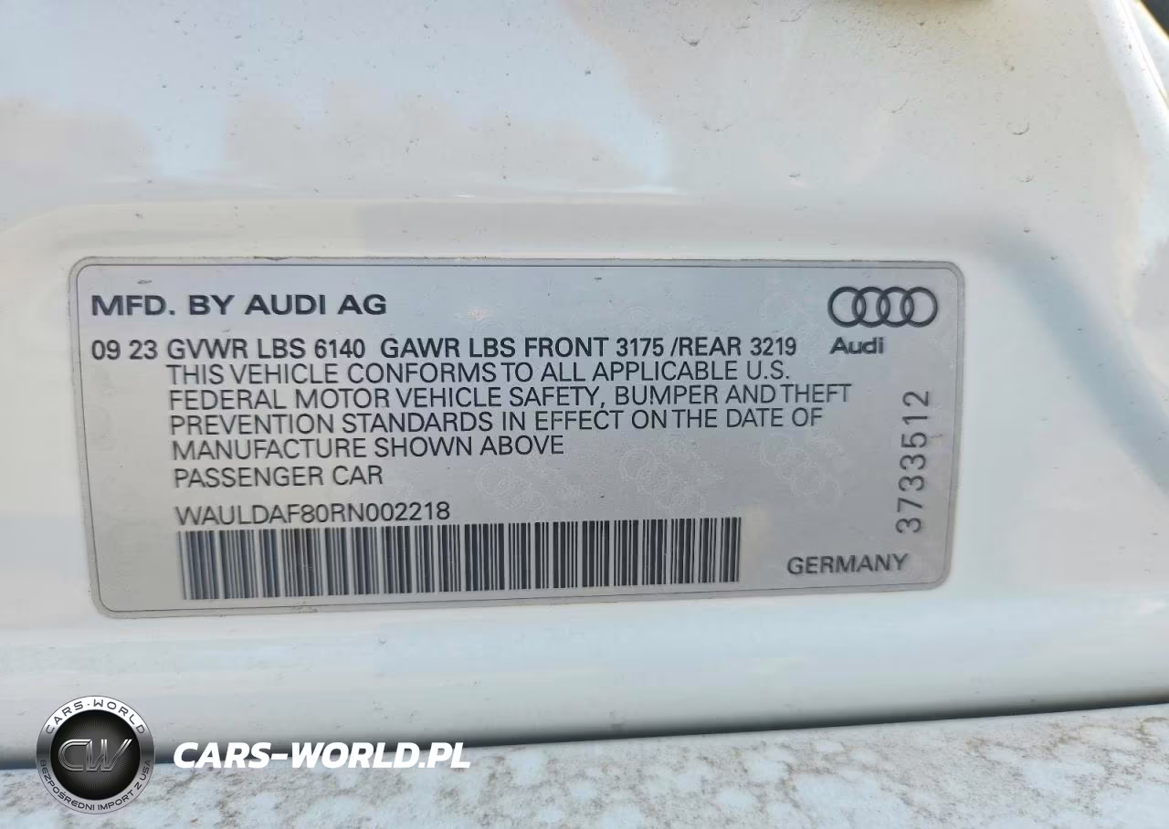 2024 Audi A8 L VIN:WAULDAF80RN002218 - 12
