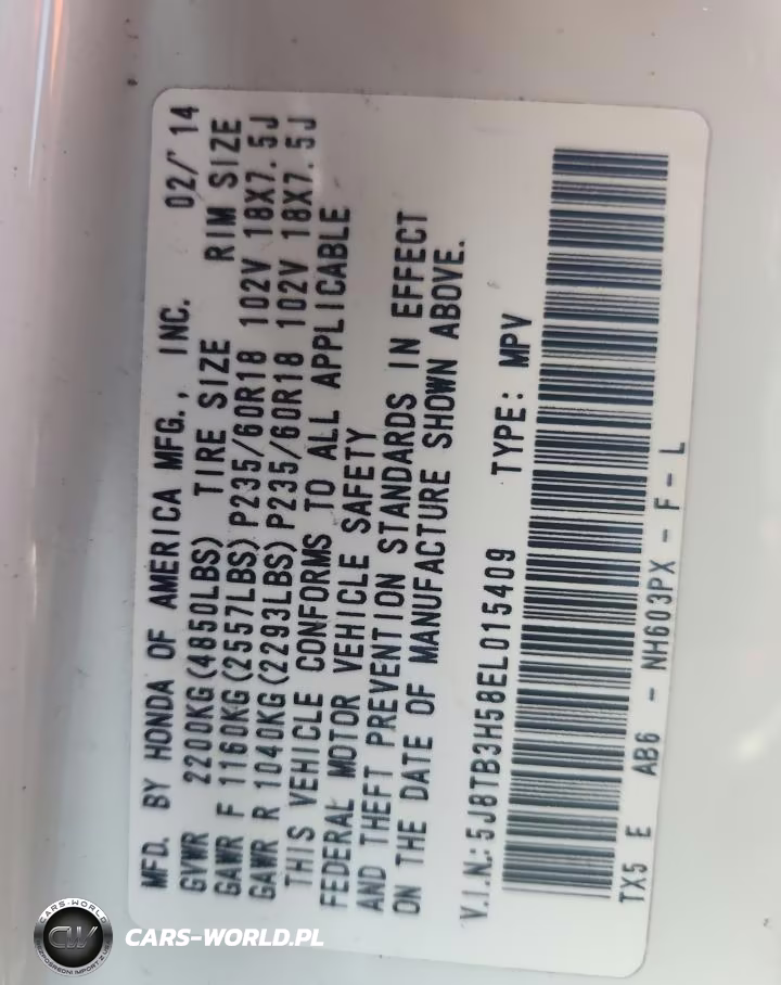 2014 Acura Rdx Technology VIN:5J8TB3H58EL015409 - 14