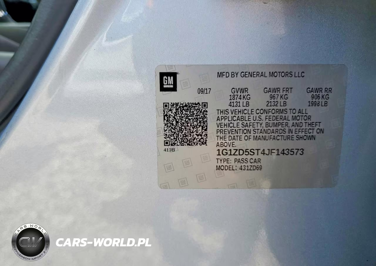 2018 Chevrolet Malibu Lt VIN:1G1ZD5ST4JF143573 - 12